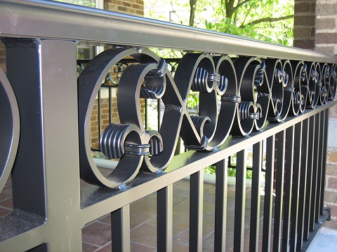 Exterior Aluminum Front Porch Railings Style