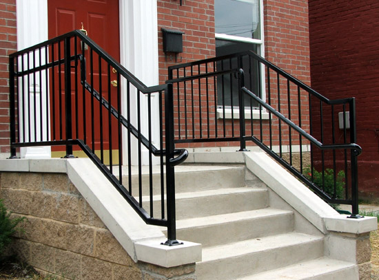 Exterior Wrought Iron Railing Design Ideas