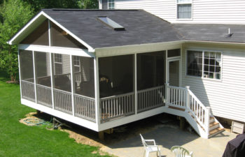 Screening an Outdoor Deck: Rediscovering the Outdoor / Indoor Sun Room Features of a Screened Porch