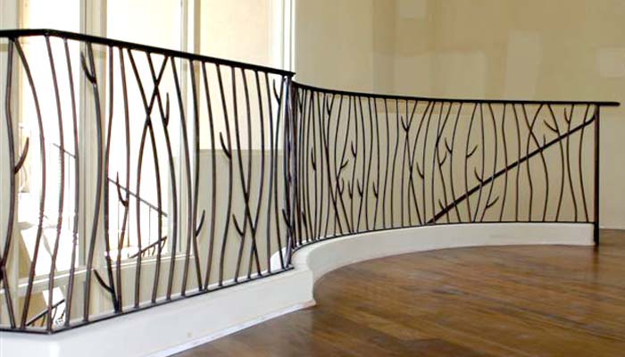 Elegant Wrought Iron Interior Railings Stairs