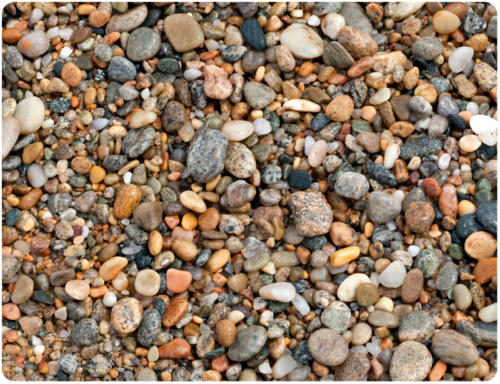 mixed bag of pebbles