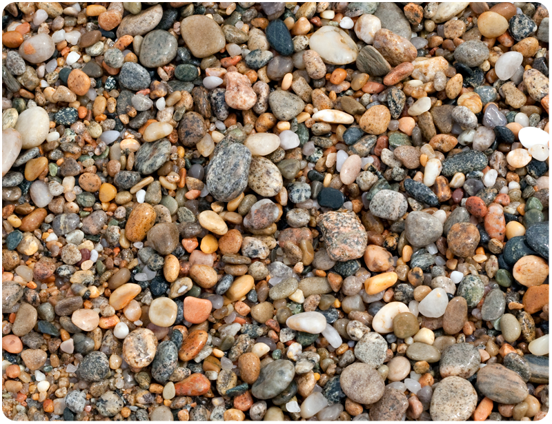 mixed bag of pebbles
