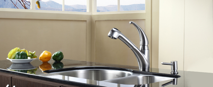 kitchen sink and faucets