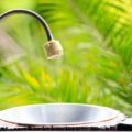 Outdoor garden sink