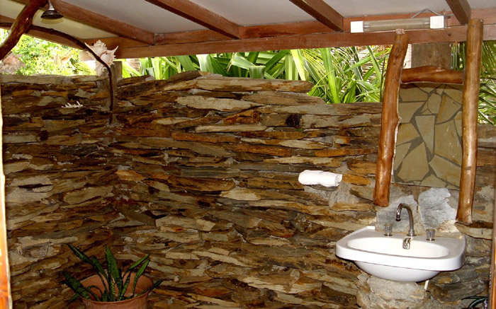 outdoor washroom and sink